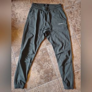 YoungLA Kickback Joggers Large Forest Green